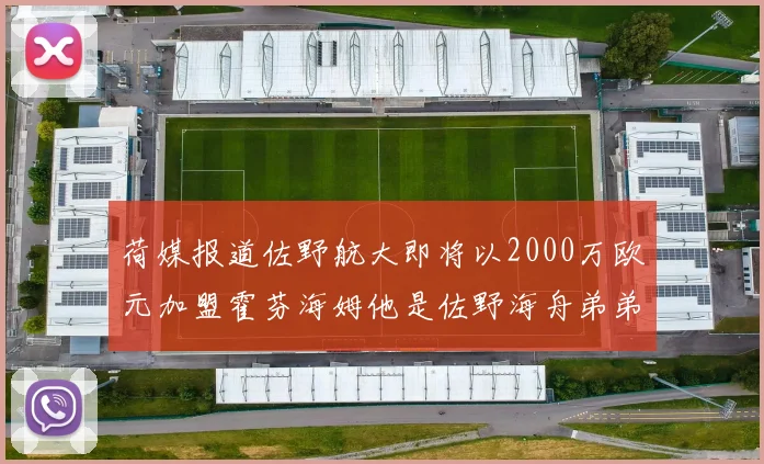 荷媒报道佐野航大即将以2000万欧元加盟霍芬海姆他是佐野海舟弟弟